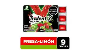 Chicle Trident Splash Fresa/limón X 17.1 G