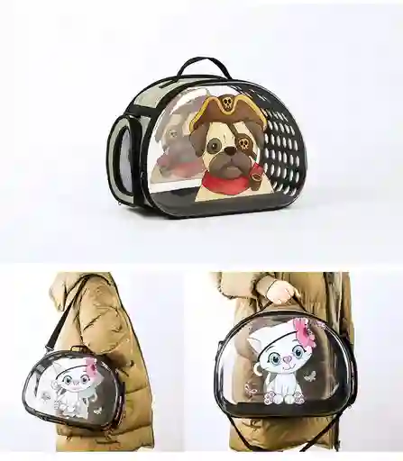 Bolso Plegable Transparente Con Dibujos