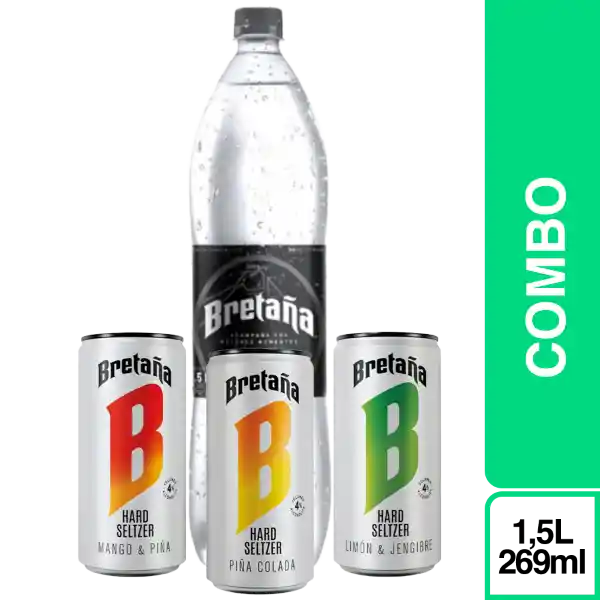 Combo Bretaña Soda 1.5 + 3 Seltzers Bretaña