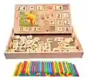Juego Montessori Matemático Didáctico Calculadora Con Reloj