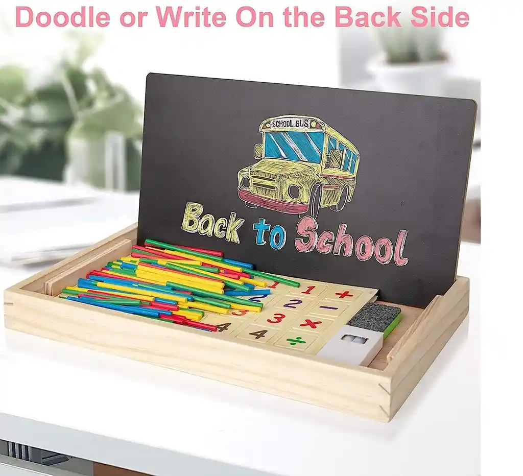 Juego Montessori Matemático Didáctico Calculadora Con Reloj