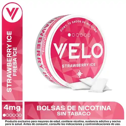 Parches De Nicotina Velo 4mg Strawberry Ice