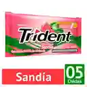 Chicle Trident Sandia X 5 Und