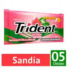 Chicle Trident Sandia X 5 Und