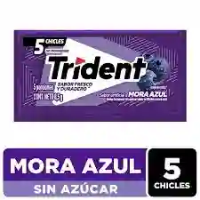 Chicle Trident Mora Azul X 5 Und