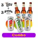 Combo 3 Miller Lite + 3 Seltzers Bretaña