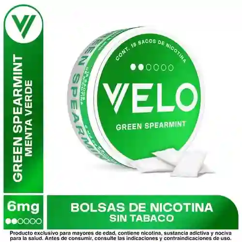Parches De Nicotina Velo 6mg Green Spearmint