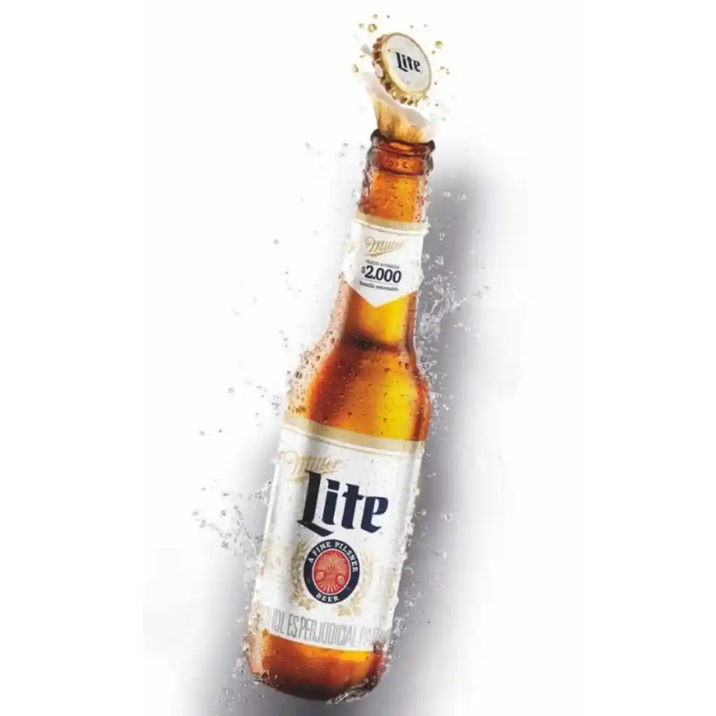 Cerveza Miller Lite Botella 300 Ml X 6 Und
