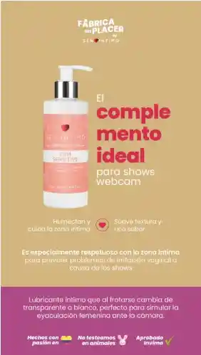 Lubricante Cum Sensitive 250ml Sen (simula Eyaculación Femenina)