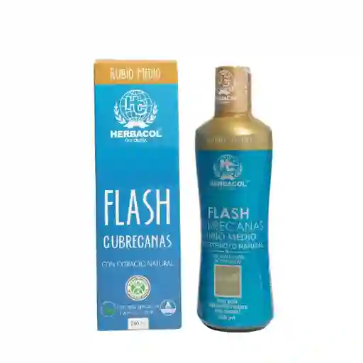 Tonico Capilar Flash Cubre Canas Rubio Medio Herbacol X240 Ml