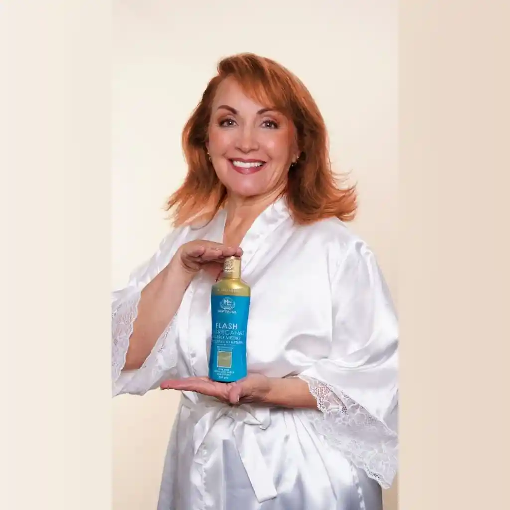 Tonico Capilar Flash Cubre Canas Rubio Medio Herbacol X240 Ml