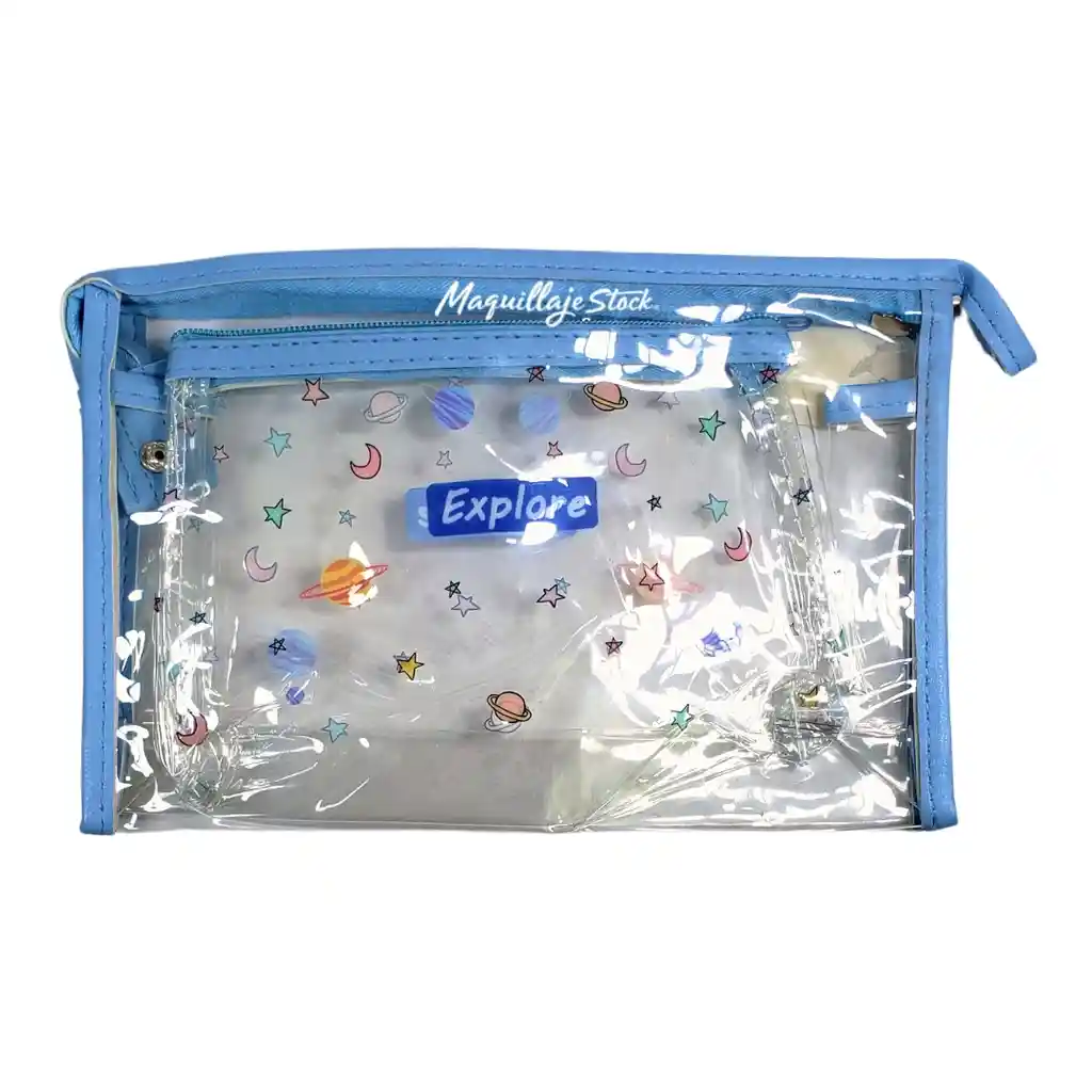 Cosmetiquera Transparente X2 La-9675