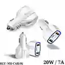Cargador Adaptador Cigarrera De Carro Usb 20w 7a
