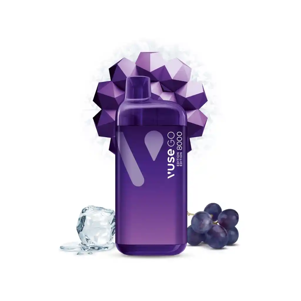 Vape Vuse Go 8.000 Puffs 34mg - Grape Ice