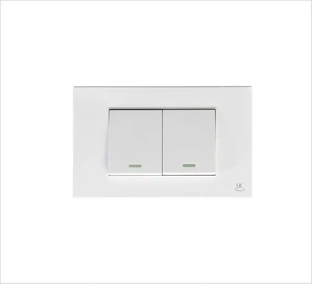 Interruptor Doble Blanco
