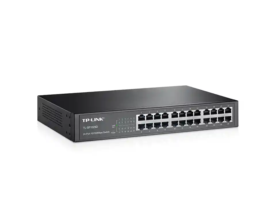 Tp-link, Switch 24 Puertos 10/100 Escritorio/rack Tl-sf1024d