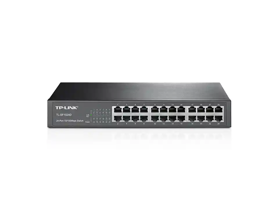 Tp-link, Switch 24 Puertos 10/100 Escritorio/rack Tl-sf1024d