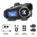 Intercomunicador Casco Moto Bluetooth Kr-m4 Radio Fm