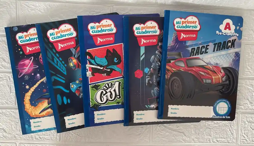 Cuaderno Cocido Norma A Mi Primer Cuaderno Pre-cuadritos A Niño
