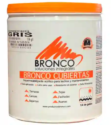 Bronco Cubierta 1/4 Gris