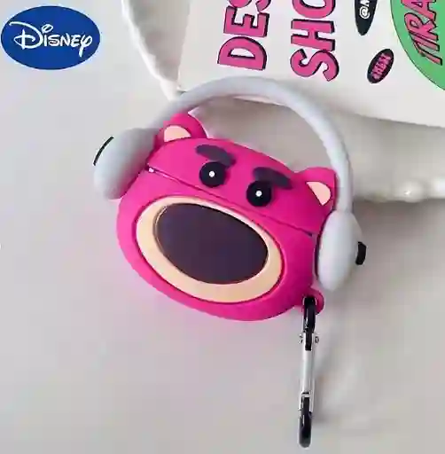 Funda Protector Audífonos Airpods Pro 2 Apple Oso Lotso Disney