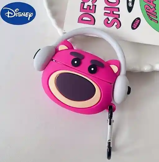 Funda Protector Audífonos Airpods Pro 2 Apple Oso Lotso Disney