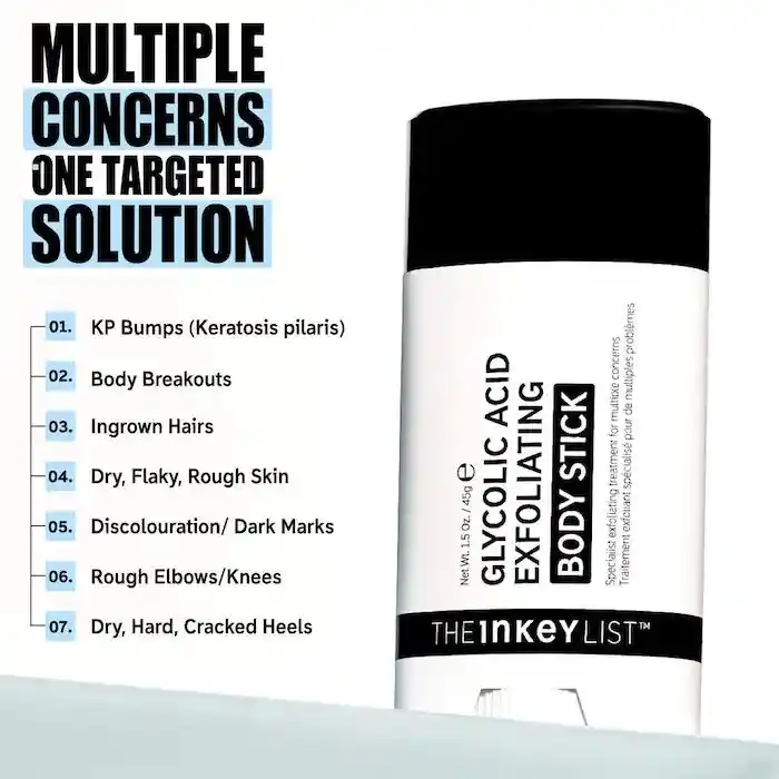 The Inkey List Glycolic Acid Exfoliating Body Stick Barra Exfoliante