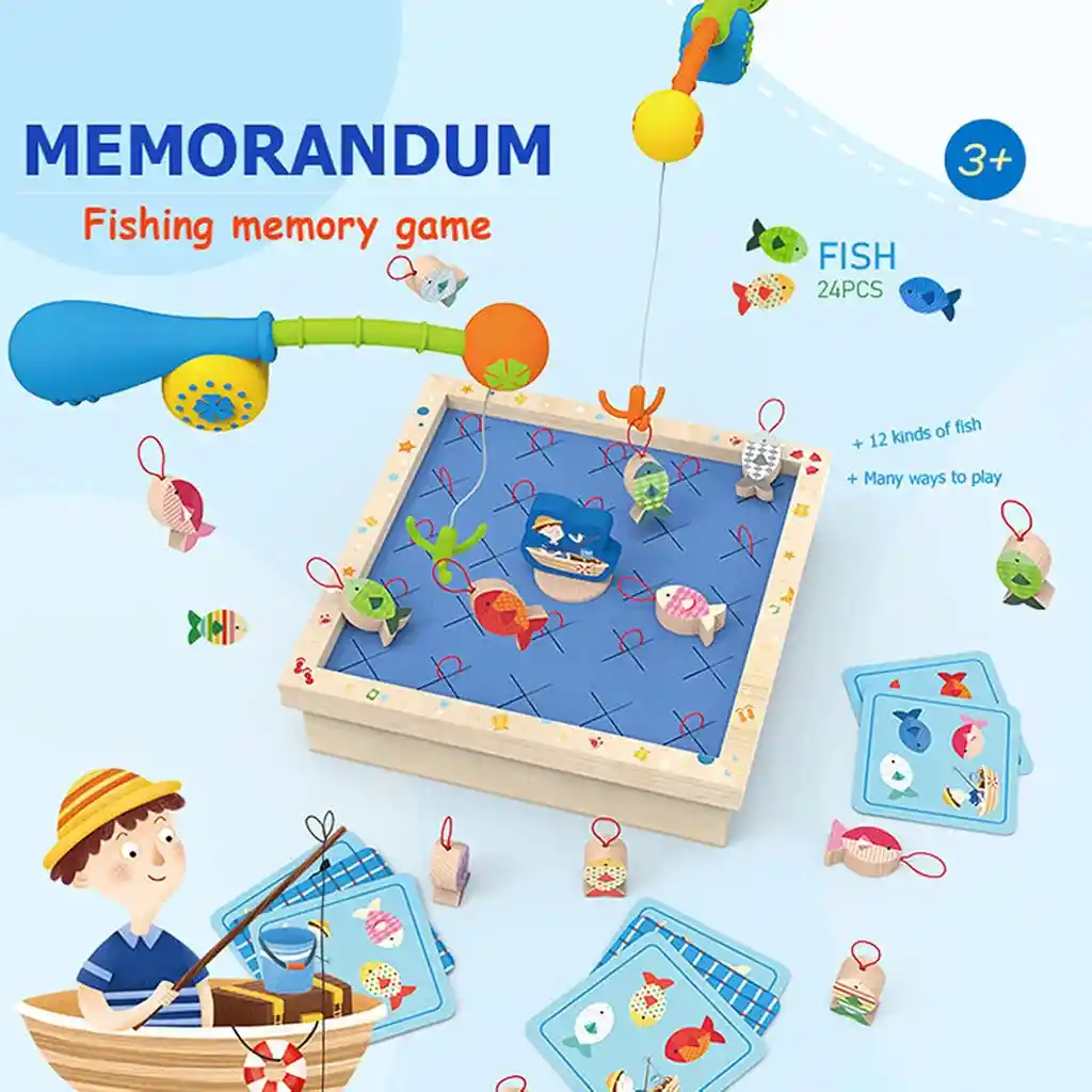 Juego De Pesca, Juguete De Pesca De Interacción Duradera Para Niños Pequeños