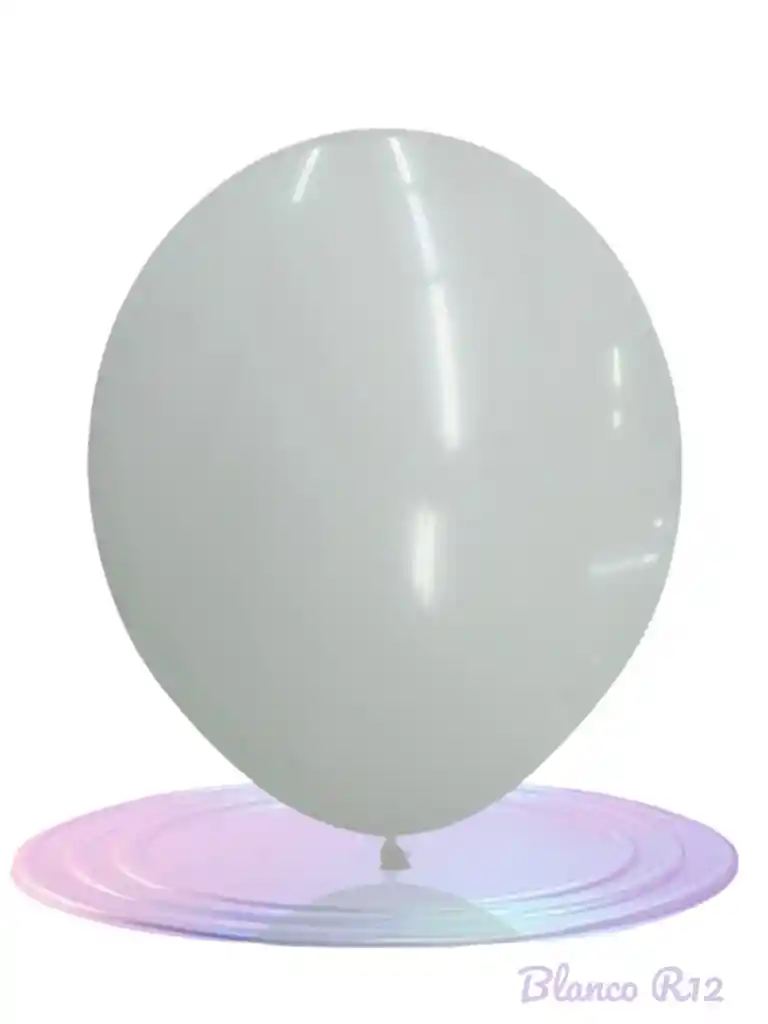 Globos Látex R12 / X12 Unidades Blanco