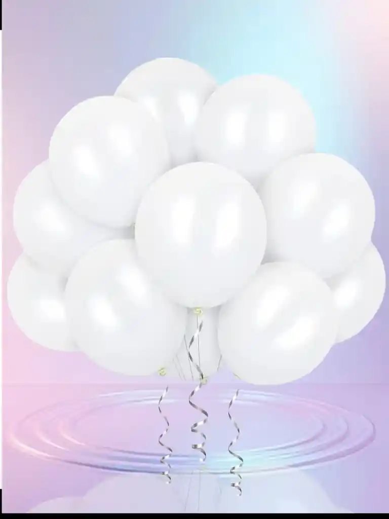 Globos Látex R12 / X12 Unidades Blanco