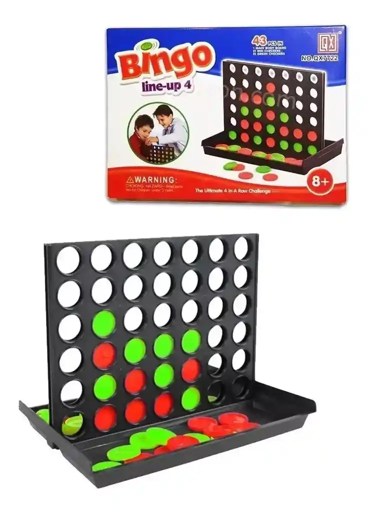 Juego Didáctico Conecta Cuatro Divertido Y Estratégico Niños