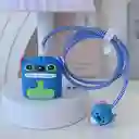 Kit Protector Funda Stitch Forro Cargador Iphone 20w
