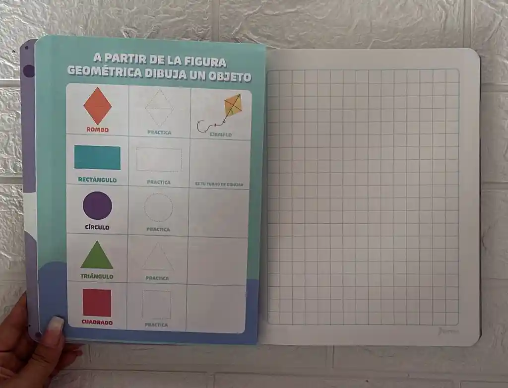 Cuaderno Cocido 100h Cuadros Progresivos Niña