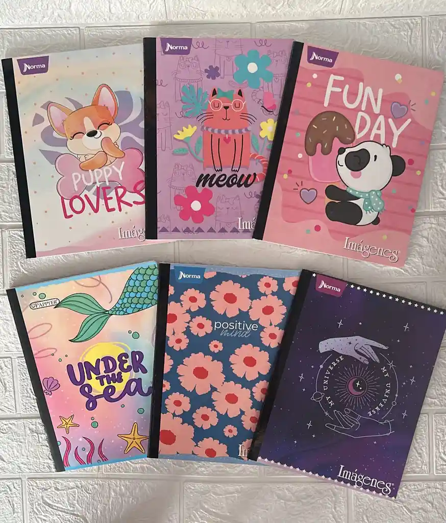 Cuaderno Cocido 50h Cuadros Niña Norma Sencillo