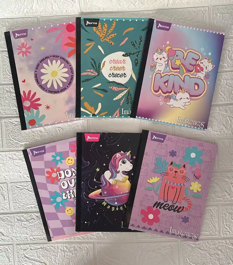 Cuaderno Cocido 50h Cuadros Niña Norma Sencillo