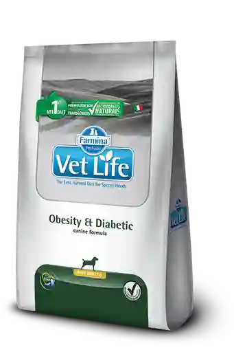 Vet Life Canine Obesity Diabetic Mini X 2 Kg