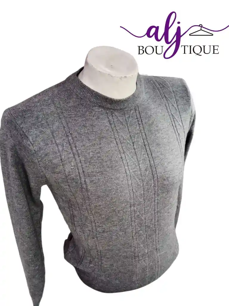 Buso En Hilo Semi Slim Caballero Talla Unica Gris Claro