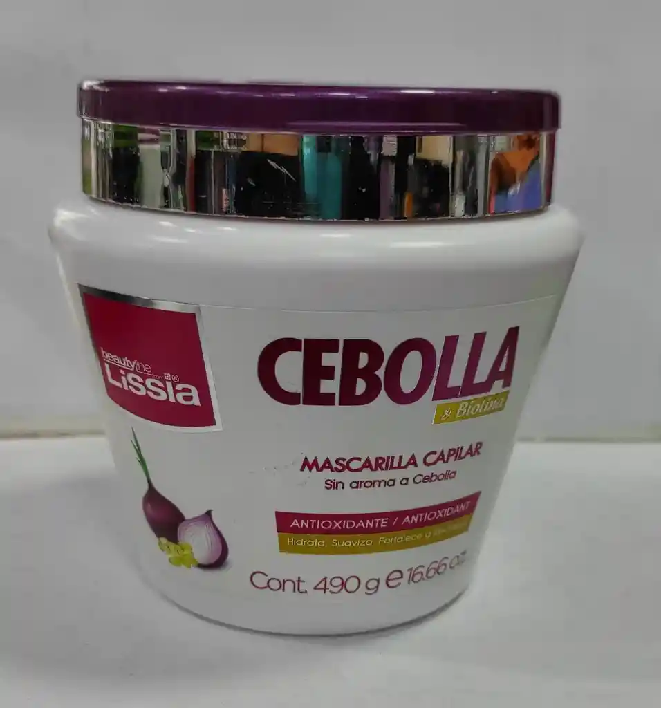 Mascarilla Capilar Lissia Cebolla Y Biotina 490g