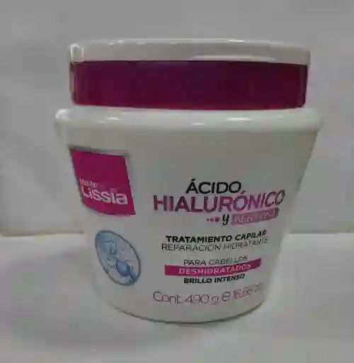 Tratamiento Capilar Lissia Ácido Hialurónico Y Keratina 490g