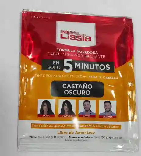 Tinte En Crema Para Cabello Lissia Cataño Oscuro 20g