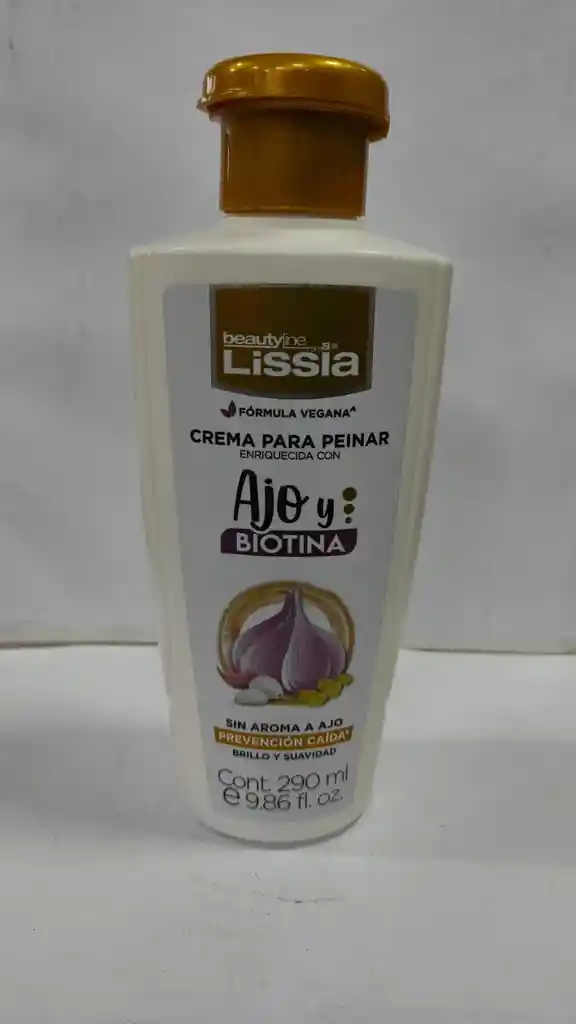 Crema Para Peinar Lissia Ajo Y Biotina 290ml