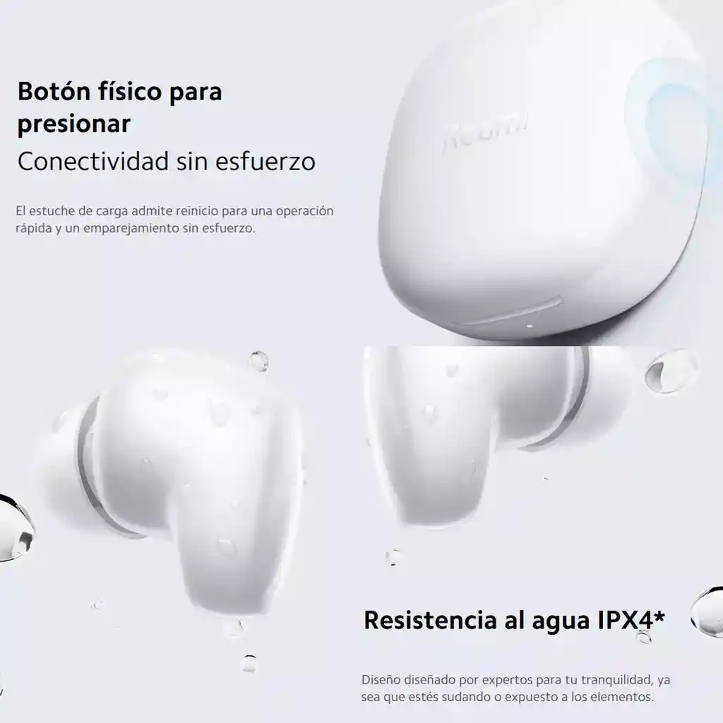 Auriculares Inalámbricos Bluetooth Xiaomi Redmi Buds 6 Play Color Blanco