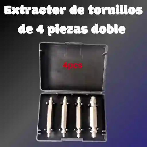 Extractor Removedor De Tornillos De 4 Piezas
