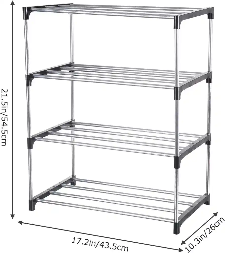 Organizador De Zapatos 4 Niveles Acomodador Ropa Zapatero Porta Zapatos