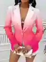 Blazer De Cuello Con Solapa Con Botón