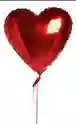 Globo Helio Corazón - Metalizado - Larga Duración