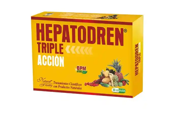 Hepatodren Triple Acción Caja Con 60 Cápsulas