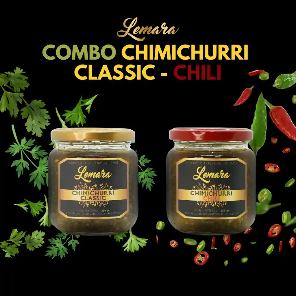 Combo Chimichurri Classic + Chili Lemara