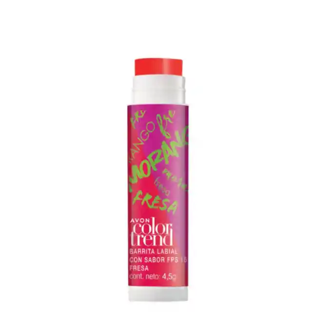 X2 - Barrita Labial Con Sabor Color Trend - Natura Y Avon Con Filtro Solar 15 (fps 15) X 2