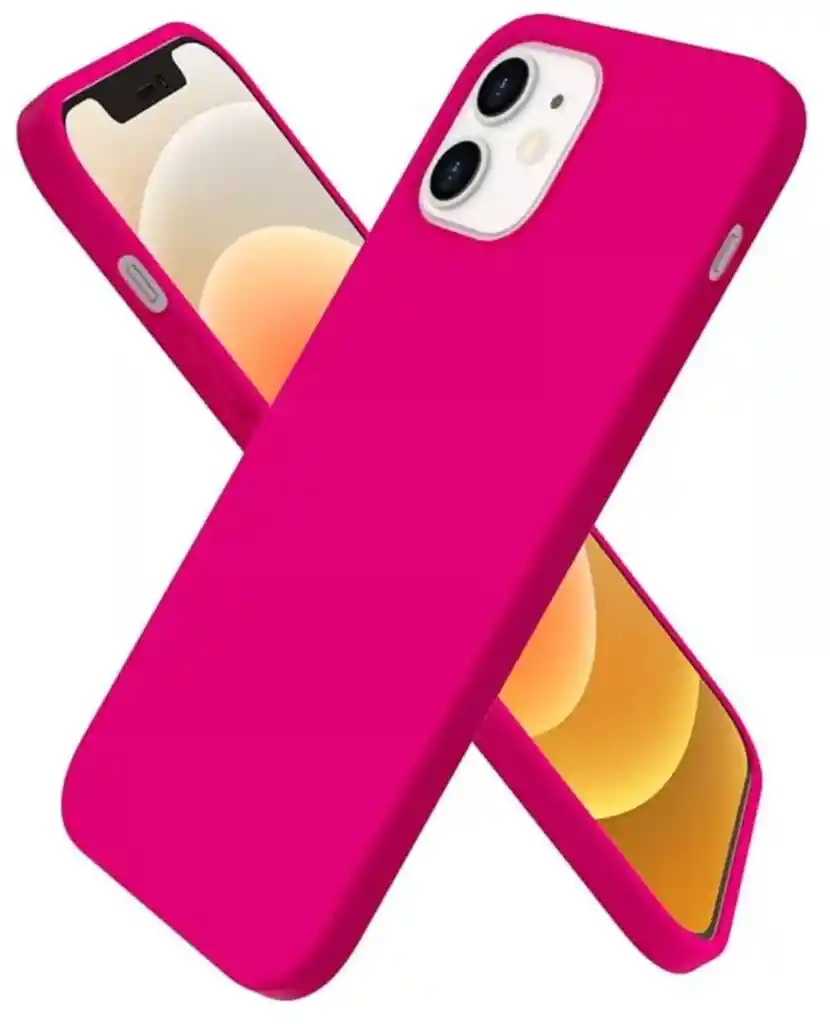 Funda Protectora Silicone Case Para Iphone 12 Estuche Antigolpes